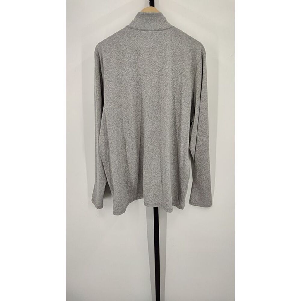 Quince Men Flowknit Performance Half-Zip Heather Pale Gray Sleeved Top XL - Picture 2 of 3